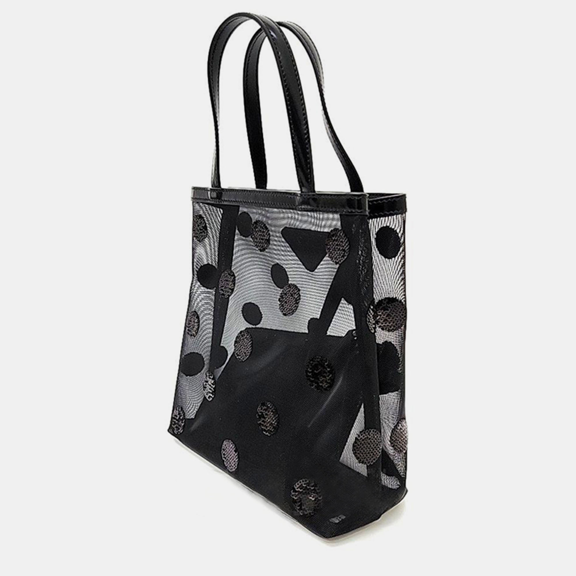 

Prada Black sequin mesh tote bag