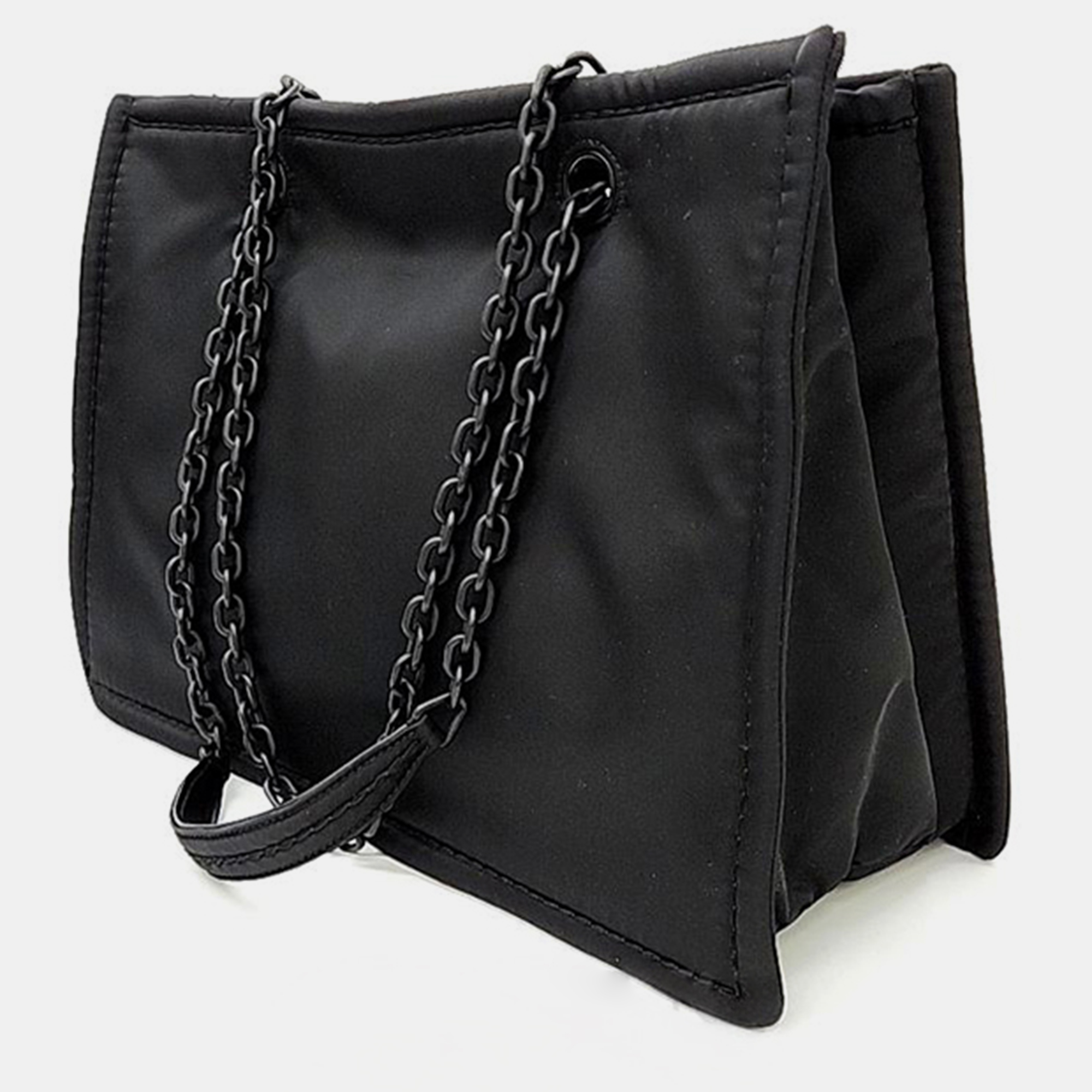 

Prada Tesuto chain fabric shoulder bag, Black