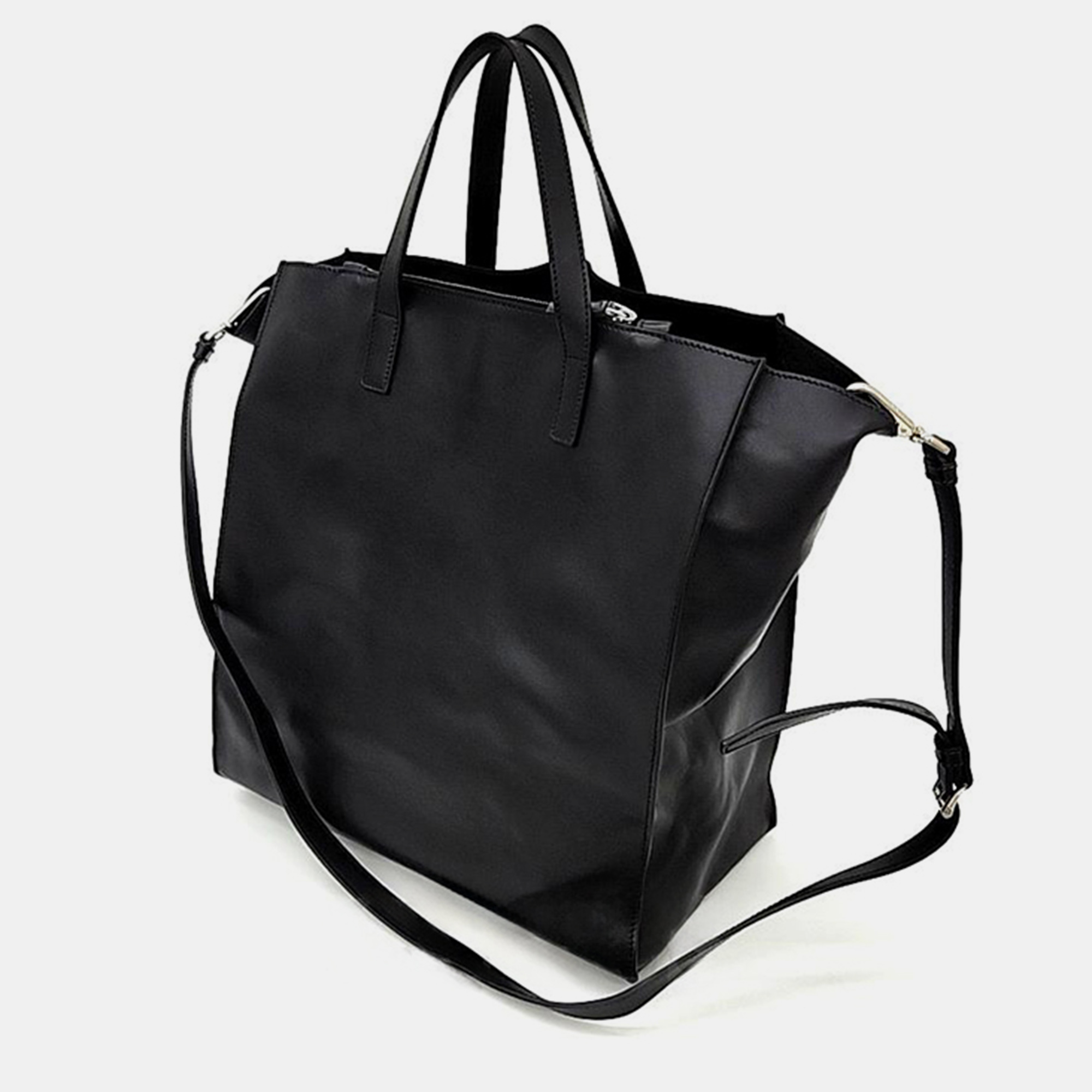 

Prada Soft Calf Tote and Shoulder Bag (VA905V), Black