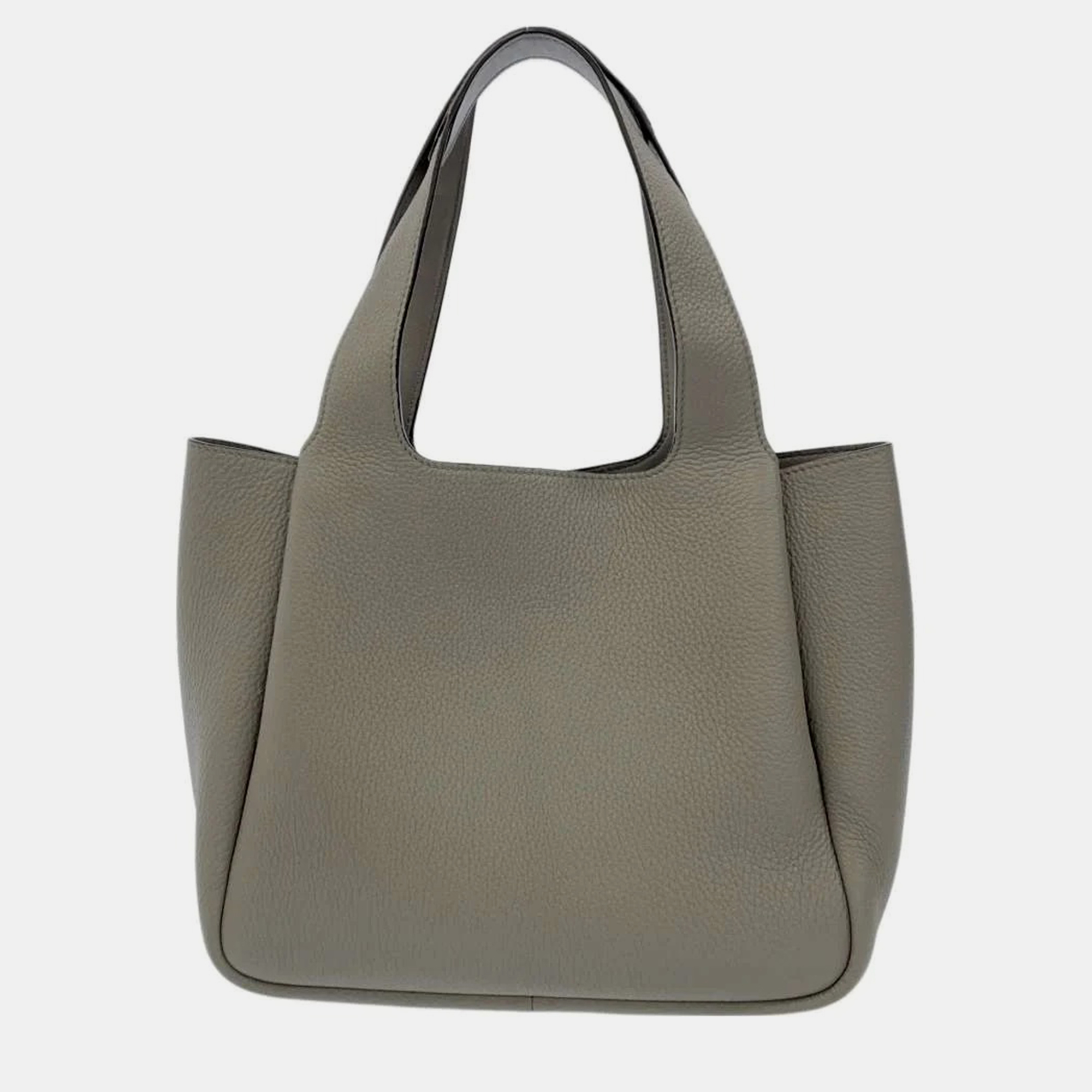 

Prada Grey Leather Medium Vitello Danio Soft Dynamique Tote Bag