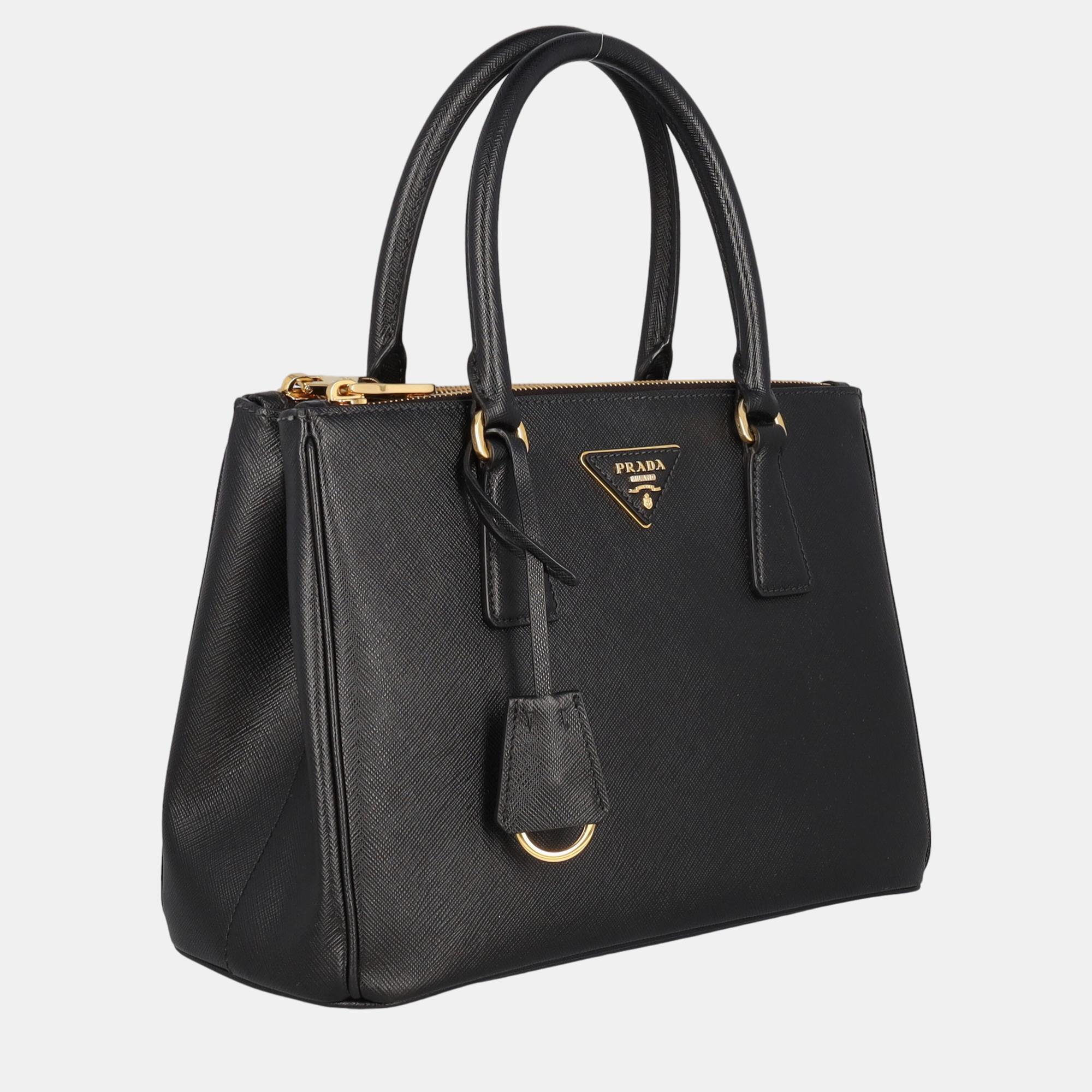 

Prada Galleria - Women's Leather Tote Bag - Black