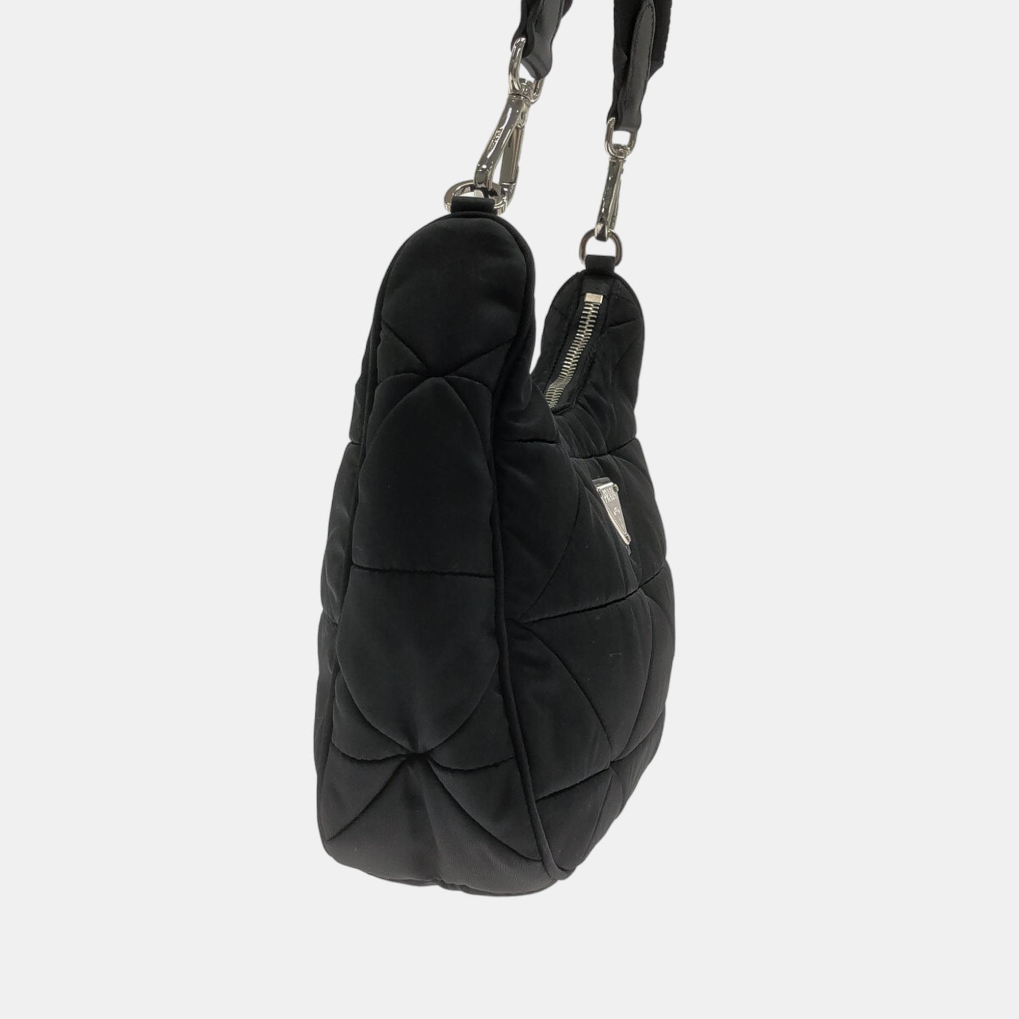 

Prada Black Padded Re-Nylon Crossbody Bag