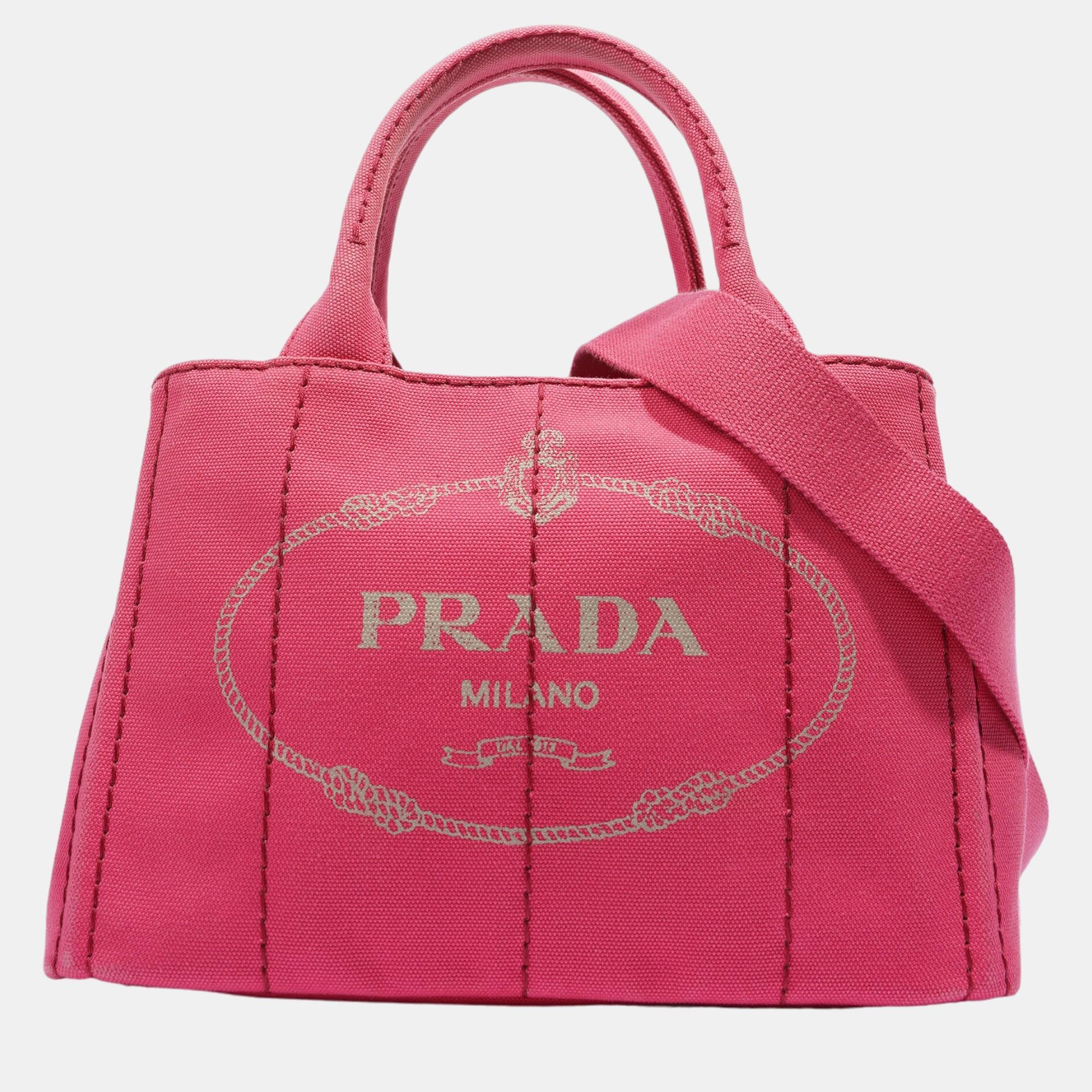 

Prada Canapa Tote Pink