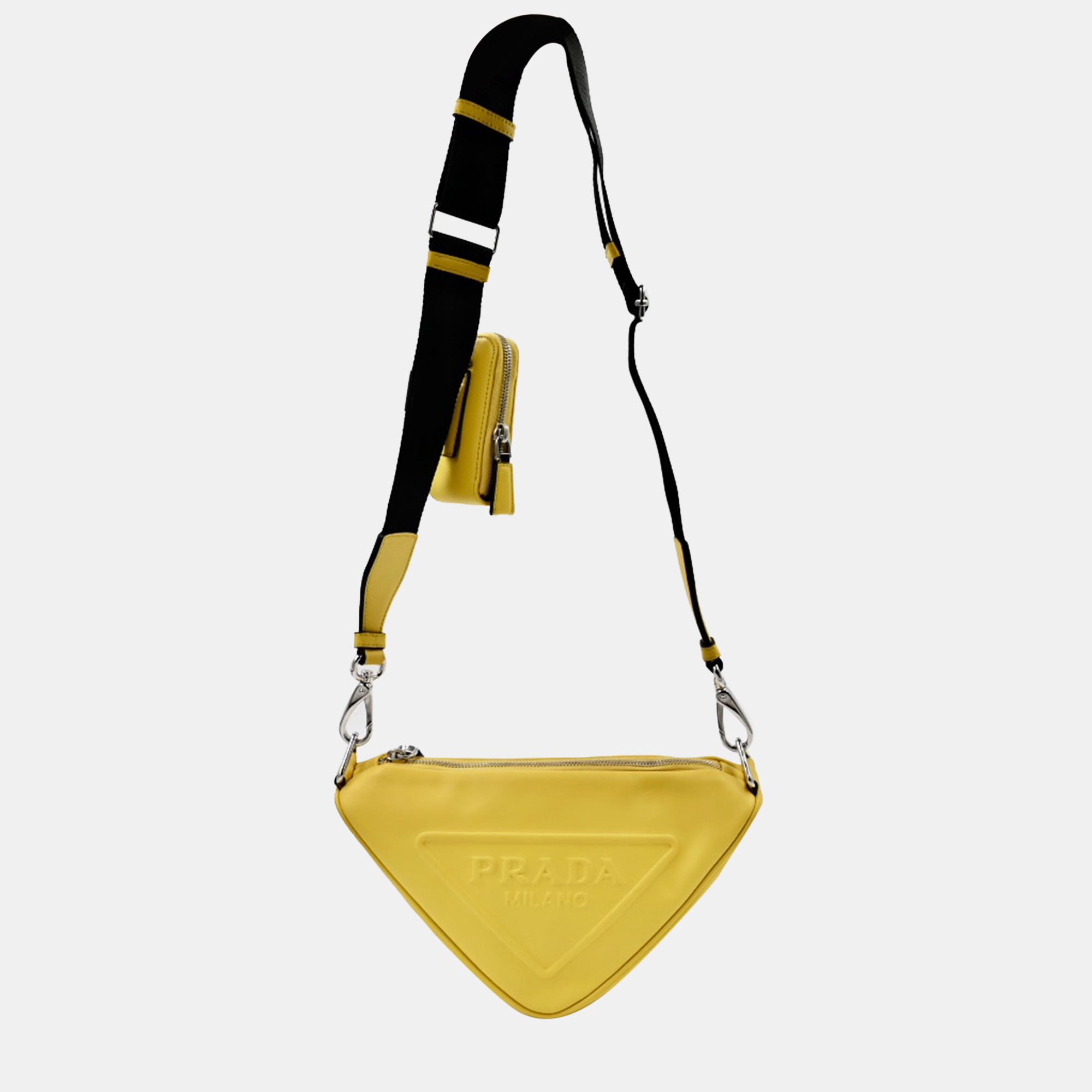 

Prada Yellow Triangle Shoulder Bag