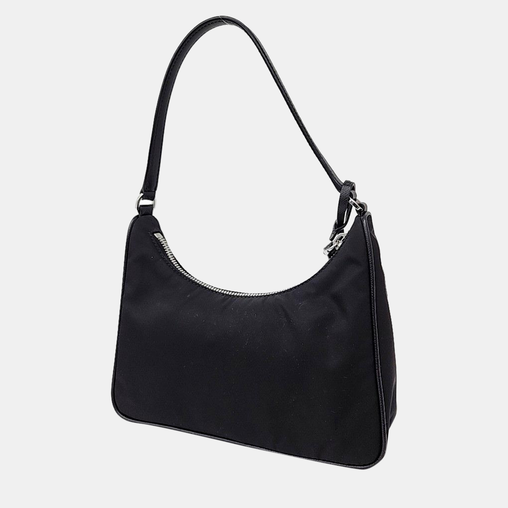 

Prada Nylon Hobo Bag (1NE204), Black
