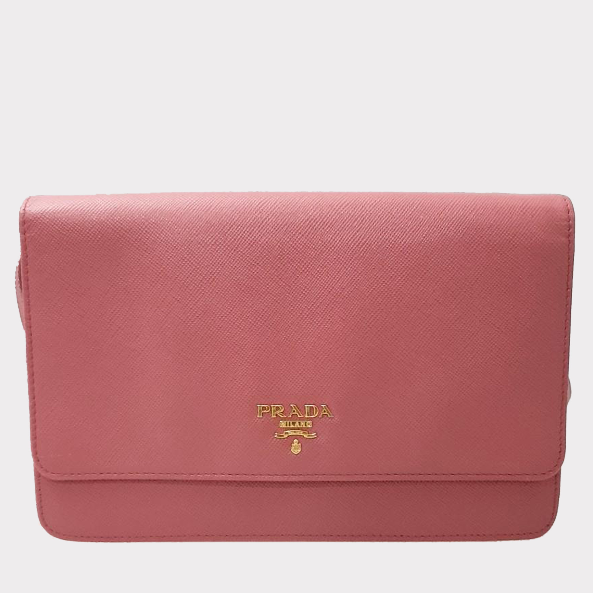 

Prada Pink Saffiano Mini Crossbody Bag