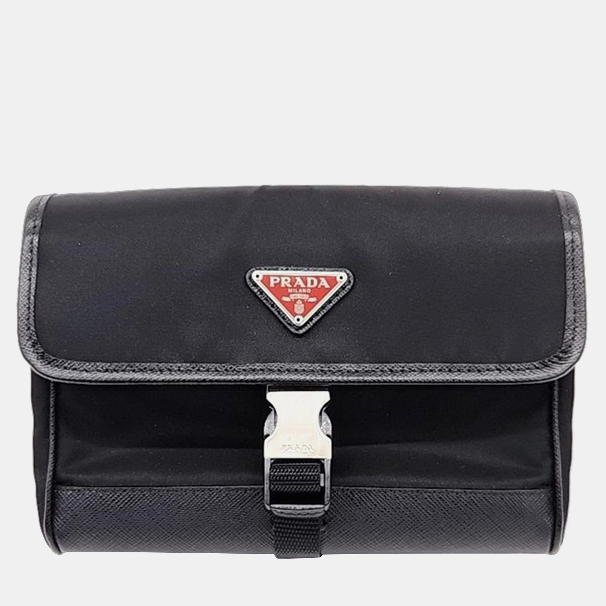 

Prada Fabric Phone Holder Crossbody Bag, Black