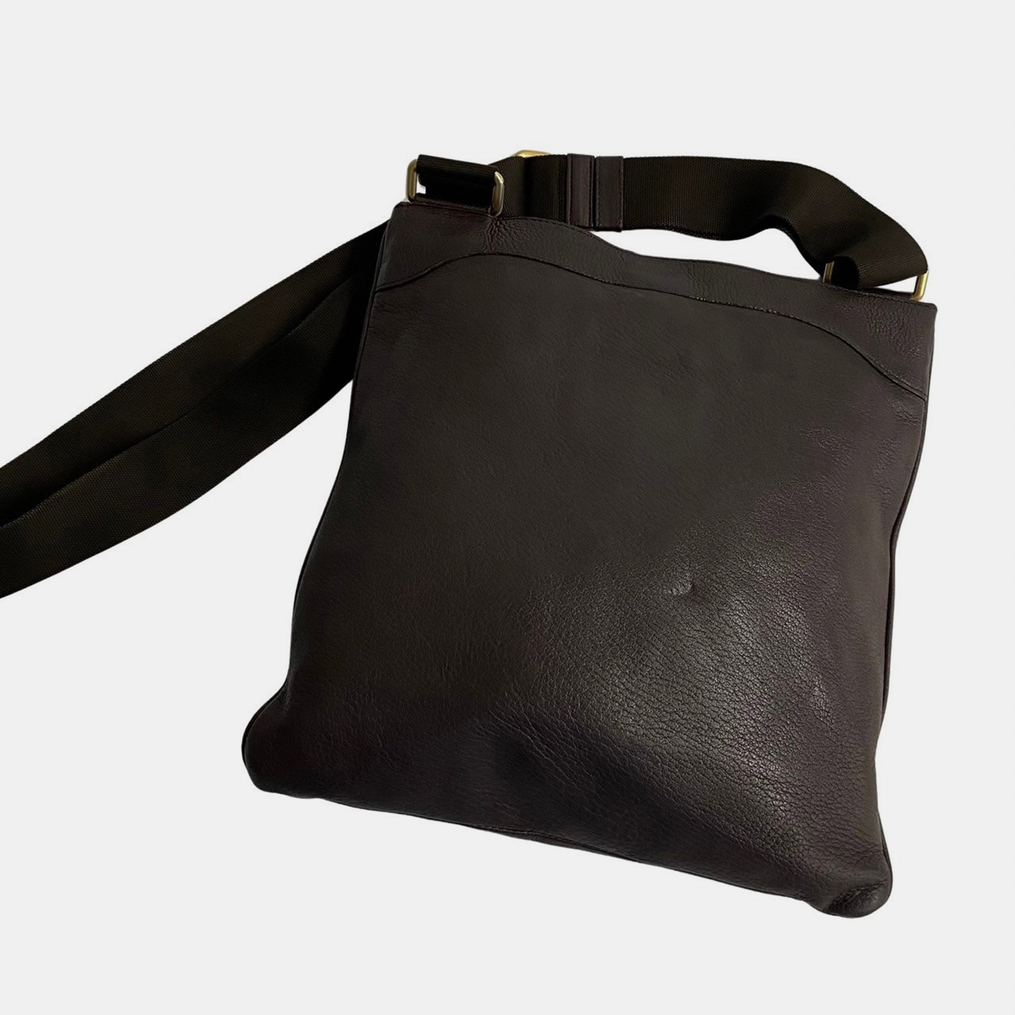 

Prada Brown Leather Leather Crossbody Bag