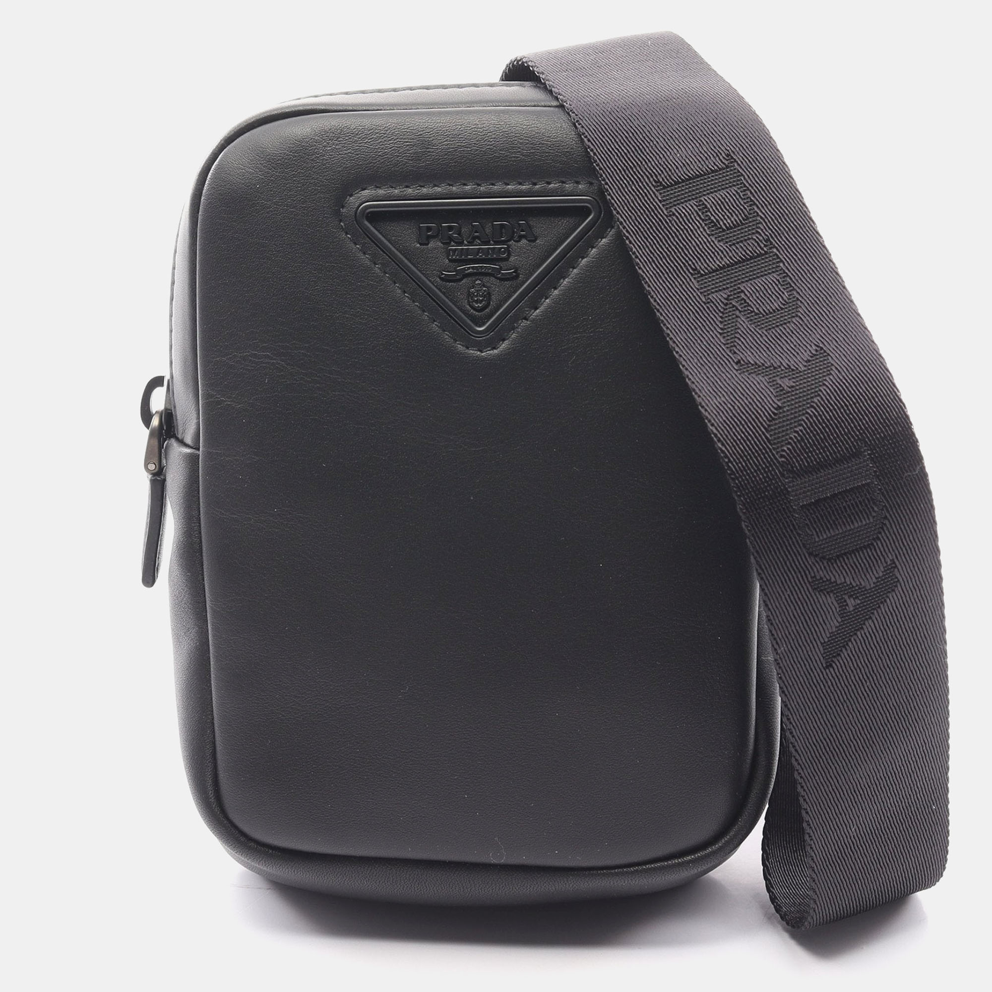 

Prada VITELLO Shoulder bag Leather Black