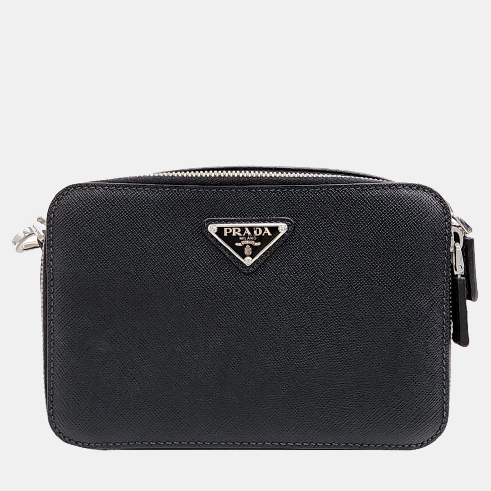 

Prada Saffiano Crossbody Bag (2VH070), Black