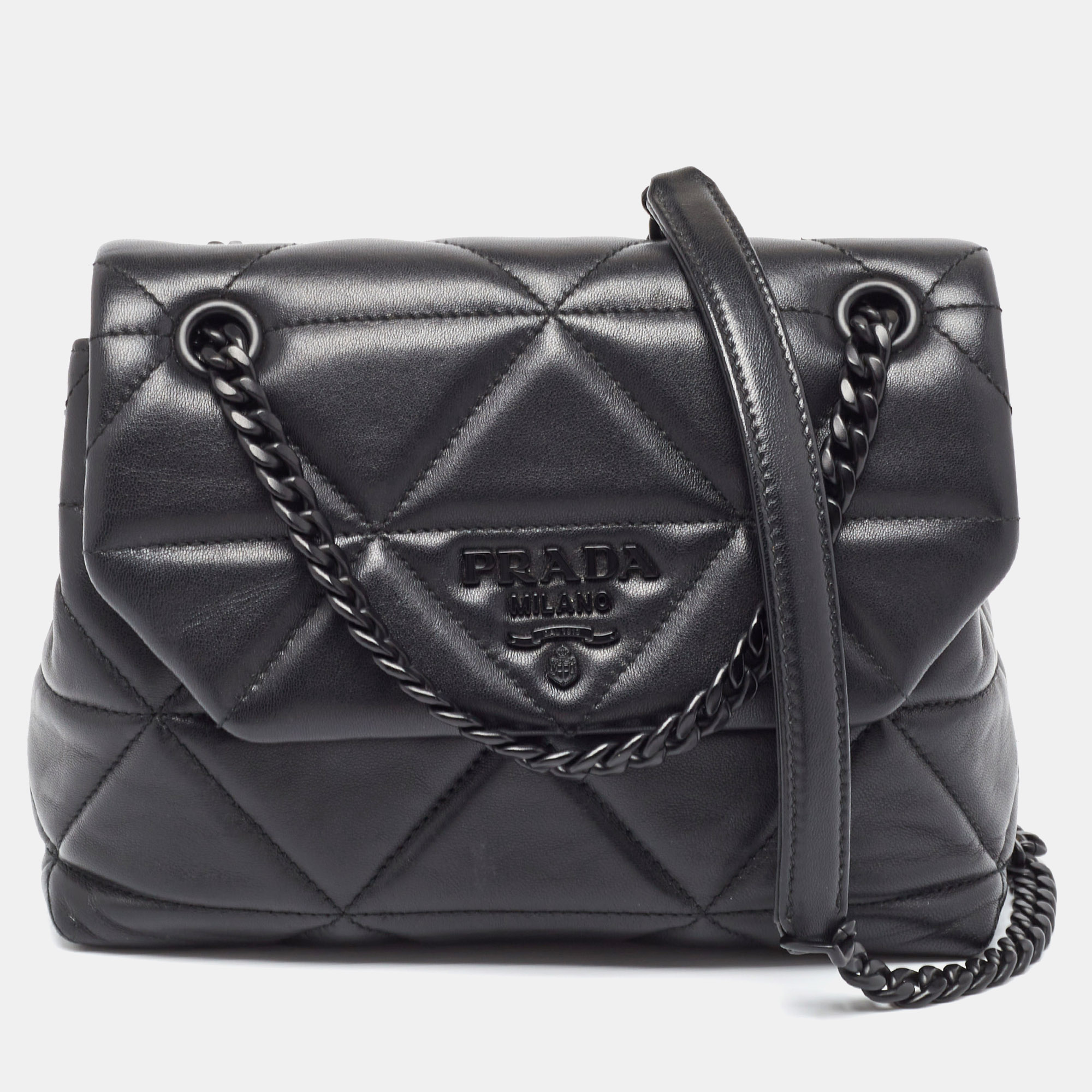 

Prada Black Quilted Leather Spectrum Shoulder Bag