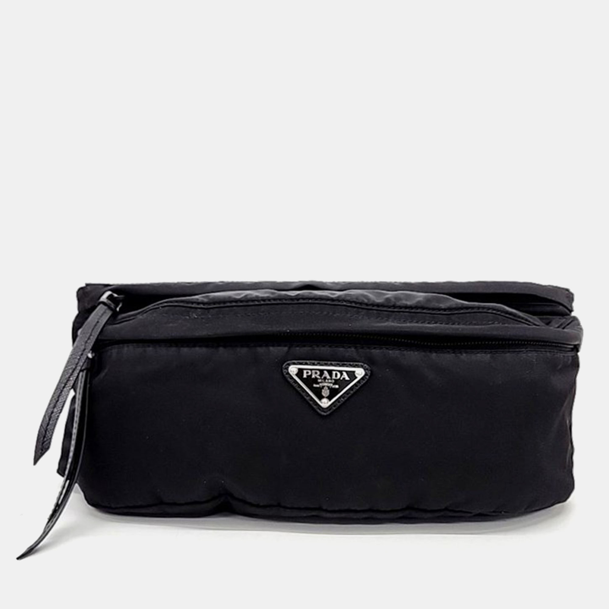 Pre Owned Prada Fabric beltbag