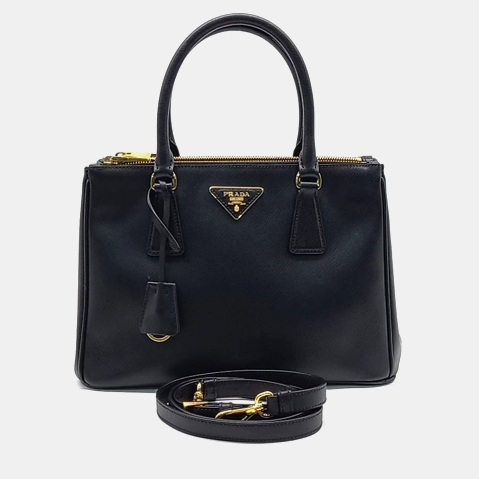 

Prada Black Saffiano Lux Leather Tote Bag