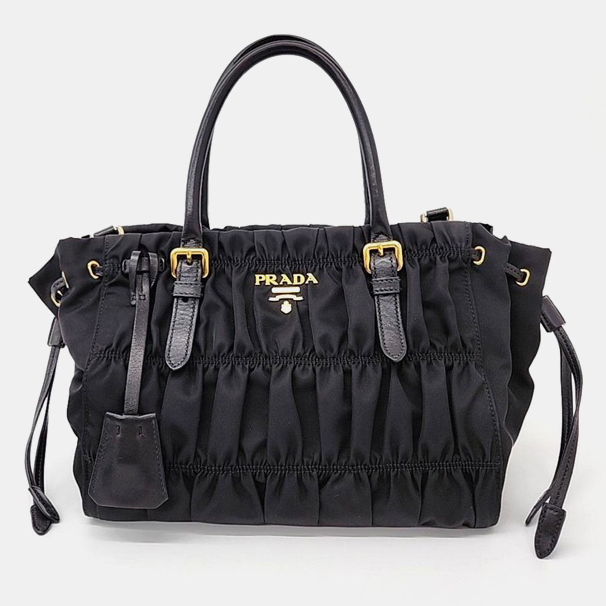 

Prada Gofre Tote/Crossbody Bag, Black