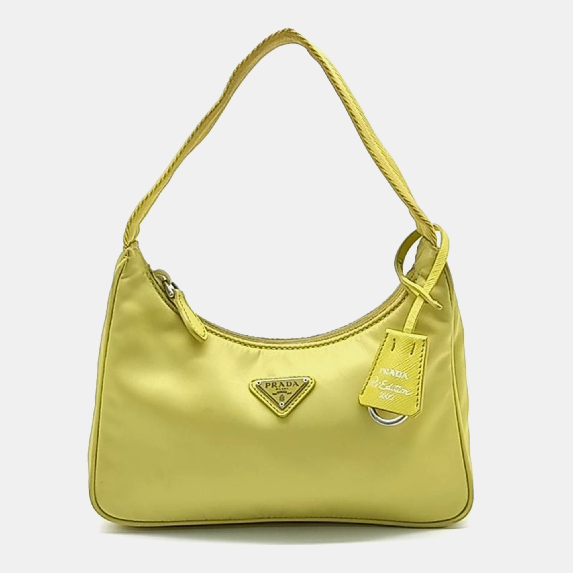 

Prada Tessuto Hobo Bag, Yellow