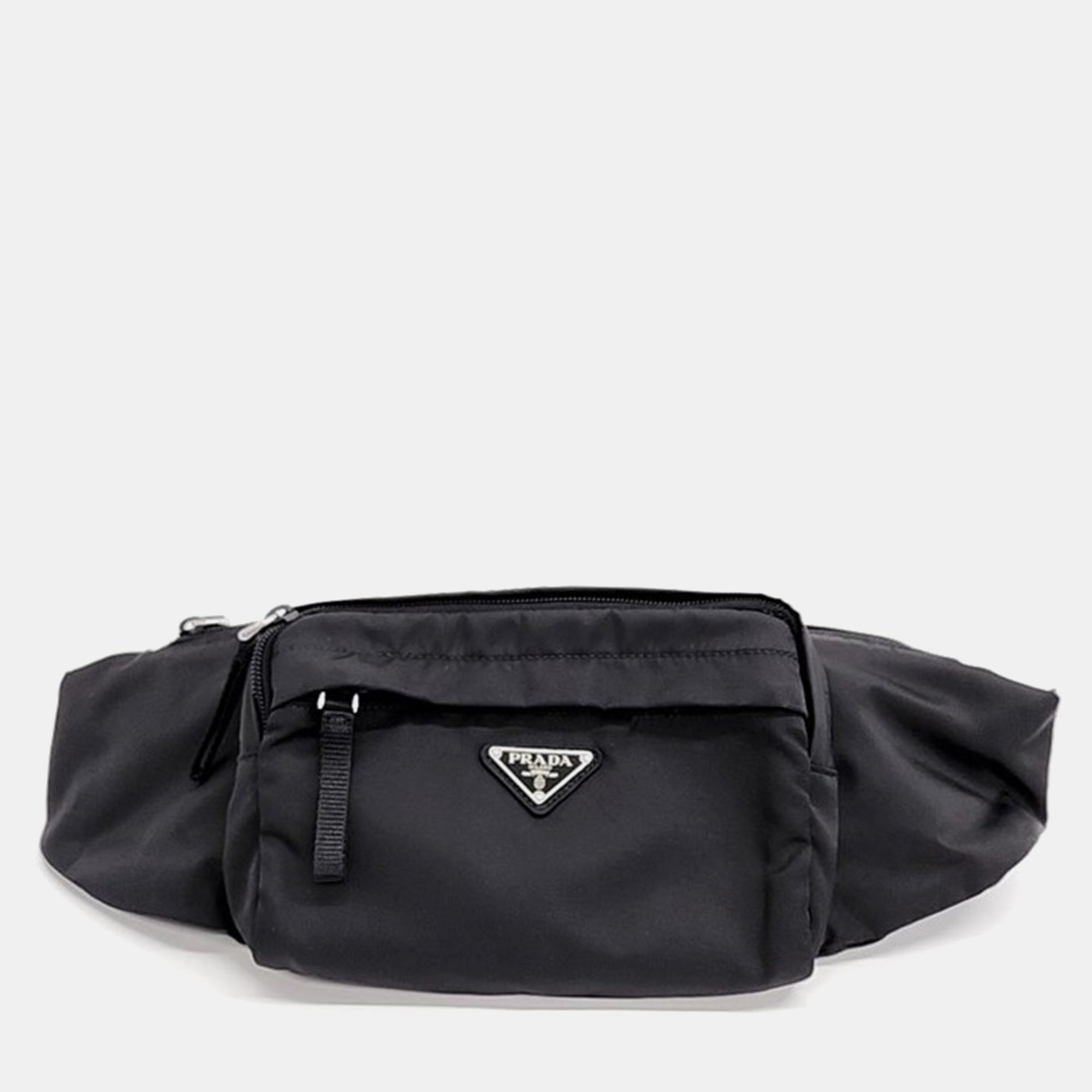 

Prada Black Fabric Belt Bag
