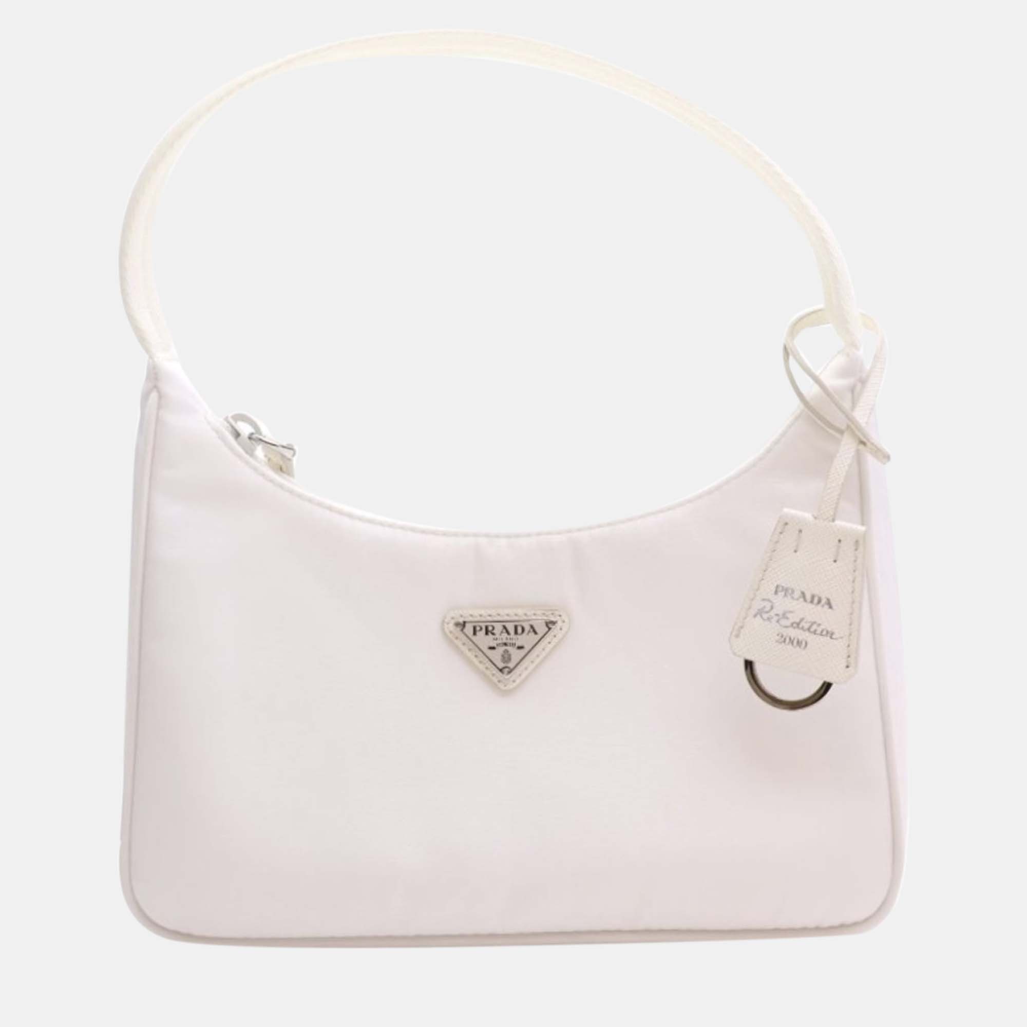 

Prada White Nylon  Re-Edition 2000 Shoulder Bags