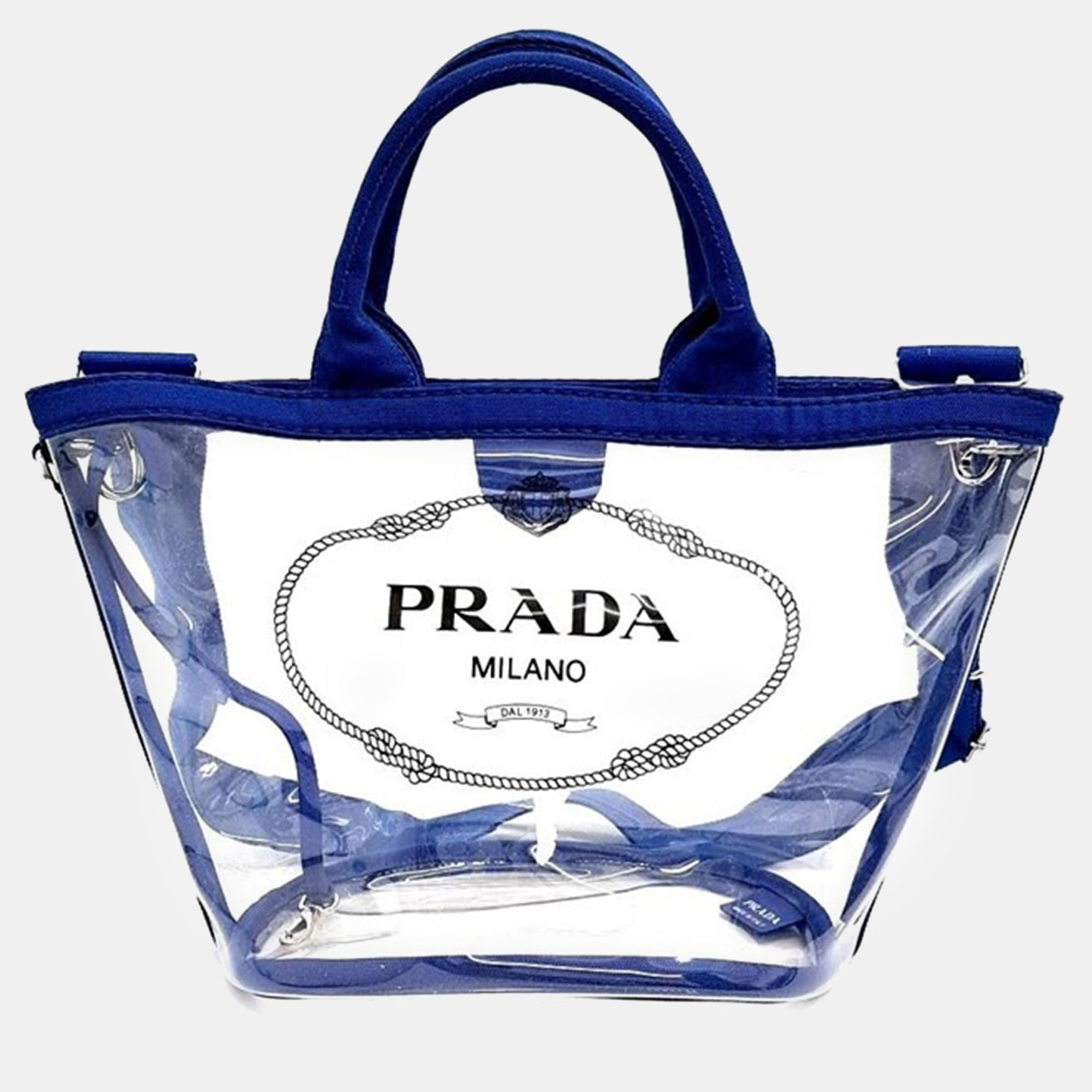 

Prada PVC Tote & Shoulder Bag, Blue
