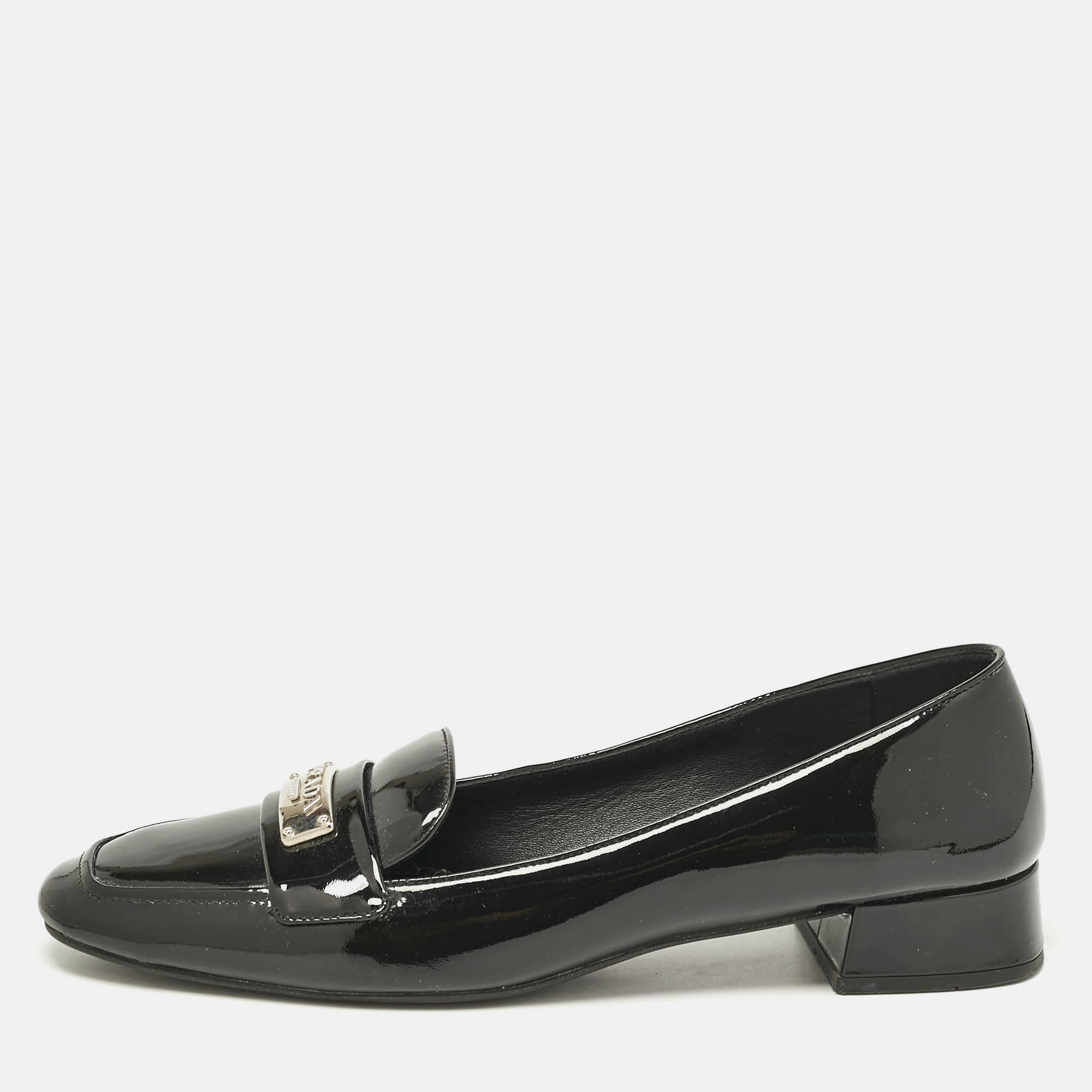 

Prada Black Patent Leather Loafers Pumps Size