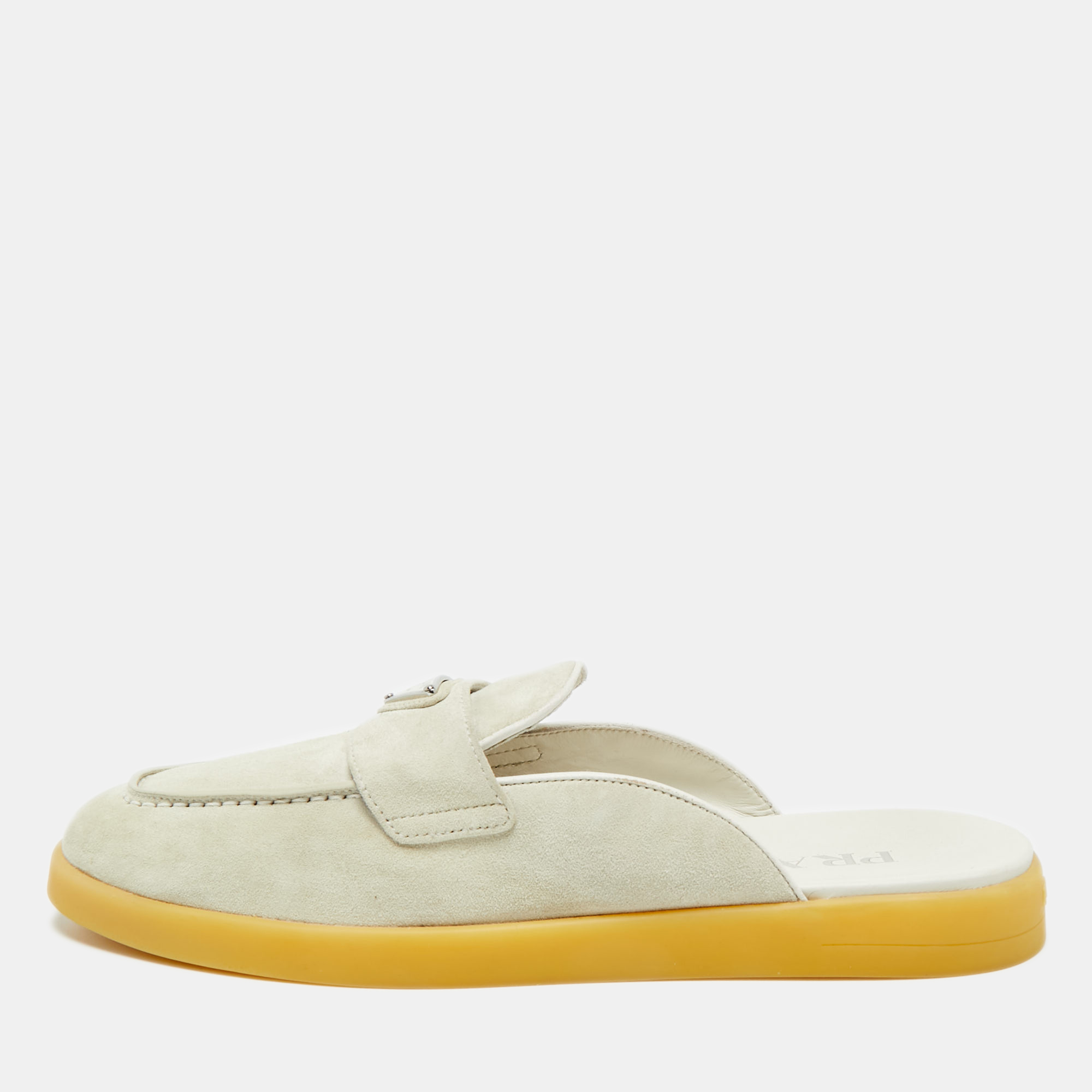 

Prada Astral Size  Grey Suede Mules