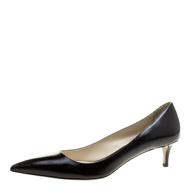 prada saffiano leather pointed toe pumps