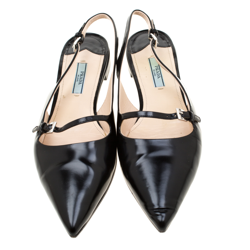 prada flat slingback