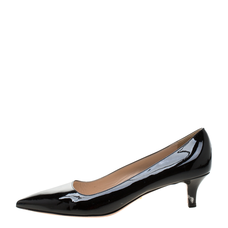 

Prada Black Patent Leather Pointed Toe Pumps Size