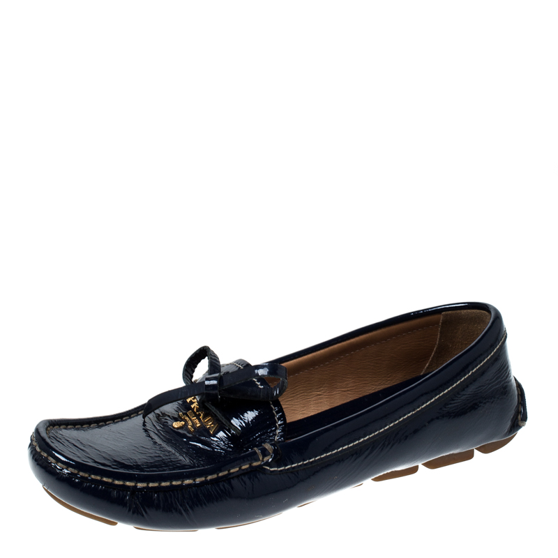 pull on slip on prada loafers women