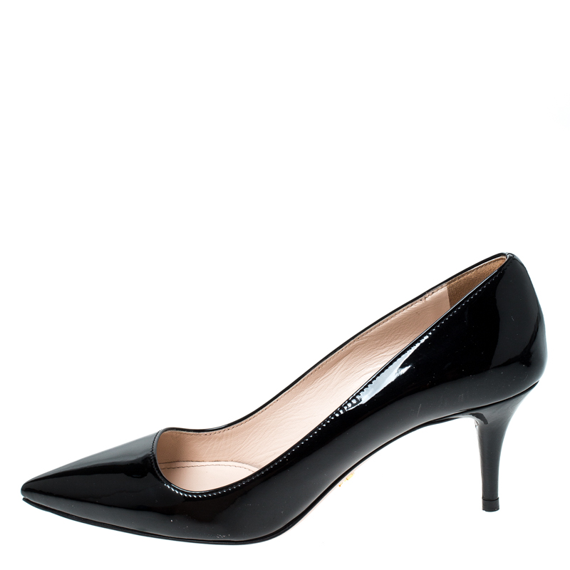 

Prada Black Patent Leather Pointed Toe Pumps Size