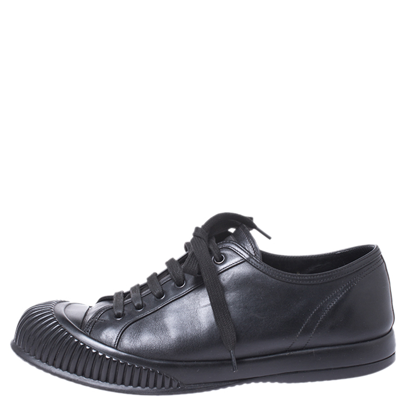 

Prada Sport Black Leather Lace Up Sneaker Size