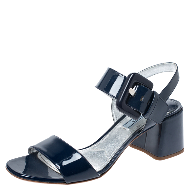 blue prada sandals