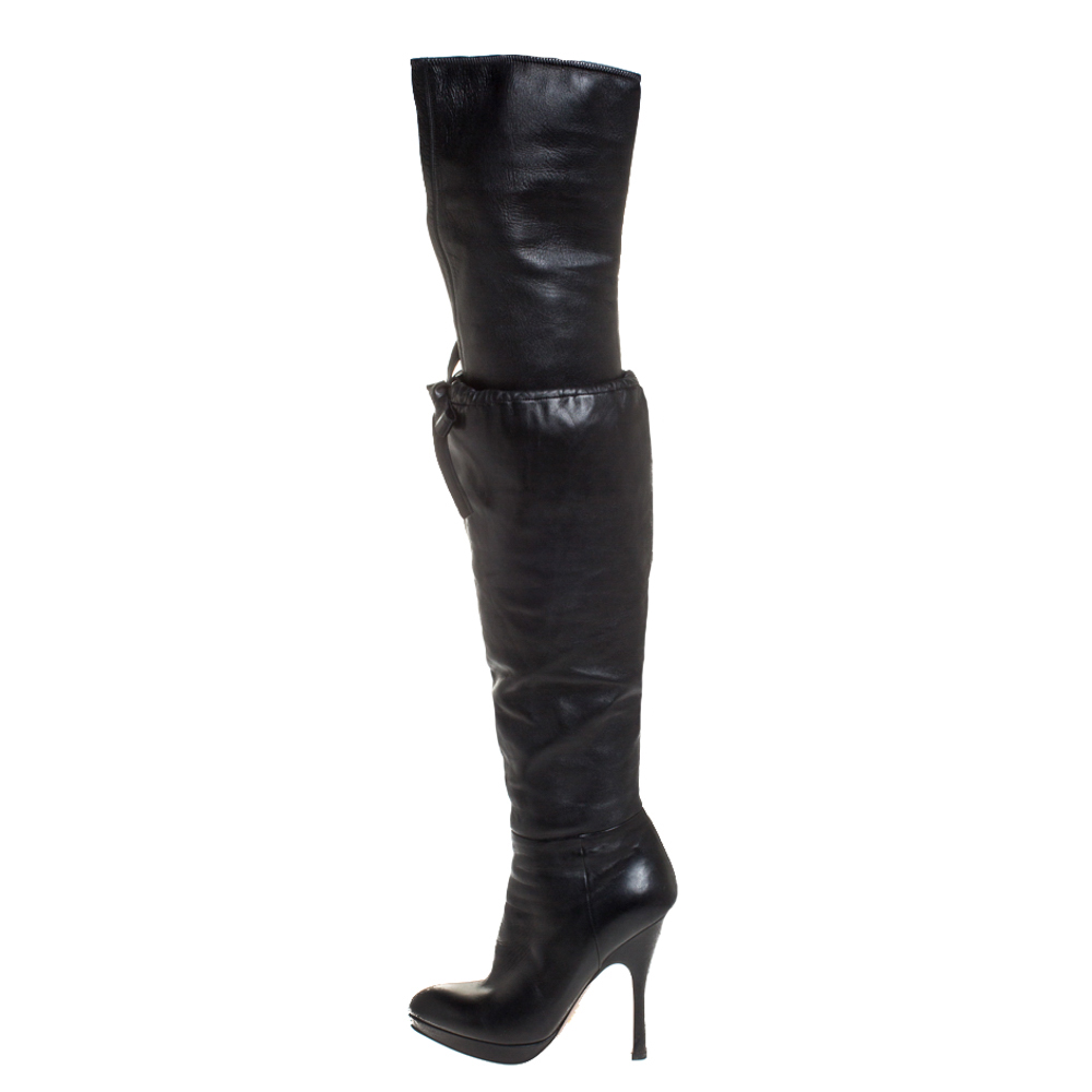 prada over the knee boots