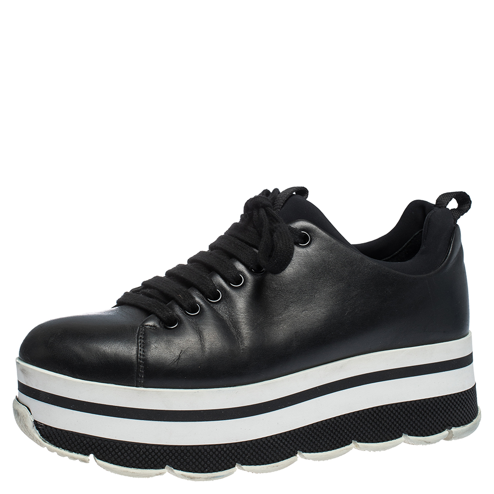 platform prada sneakers