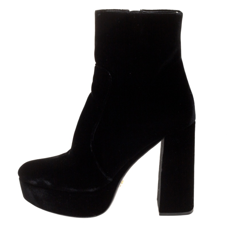 block heel platform ankle boots