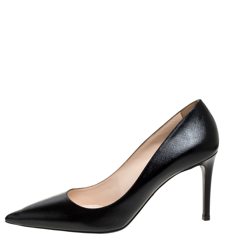 

Prada Black Patent Leather Pointed Toe Pumps Size