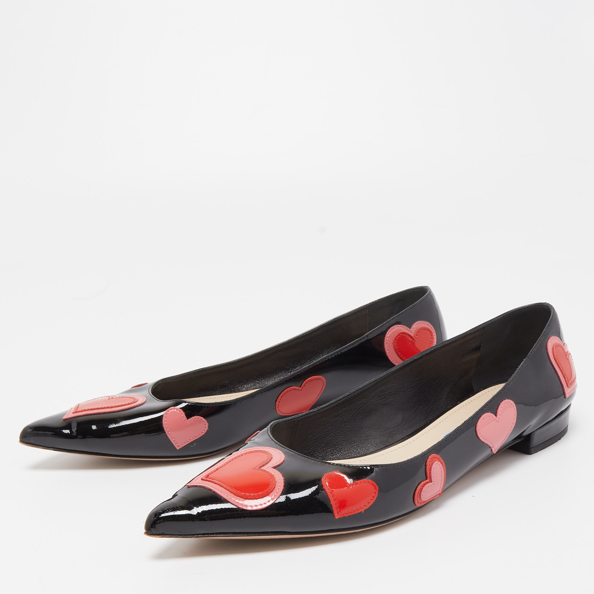 

Prada Black Patent Leather Ballet Flats Size