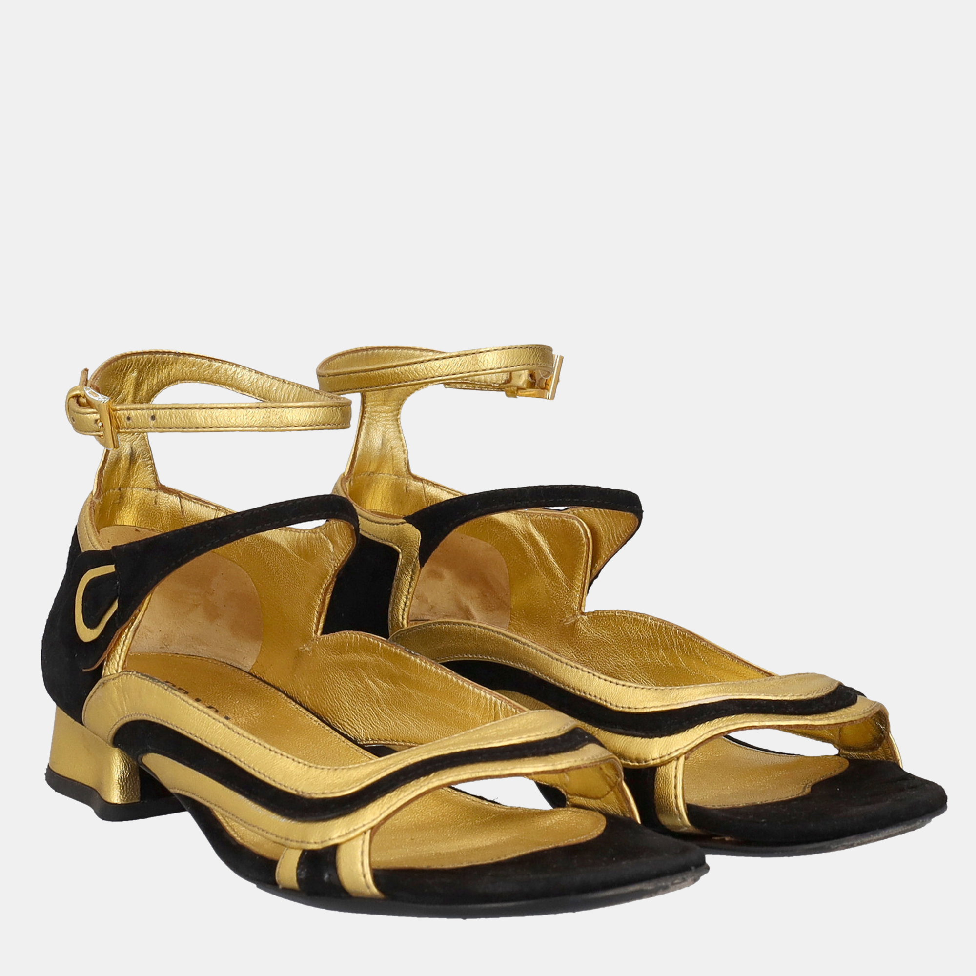 

Prada Women's Leather Sandals - Black - EU