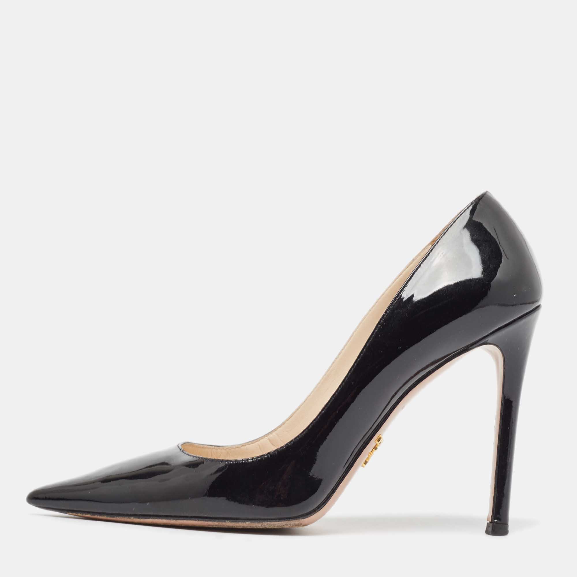 

Prada Black Patent Leather Pointed Toe Pumps Size