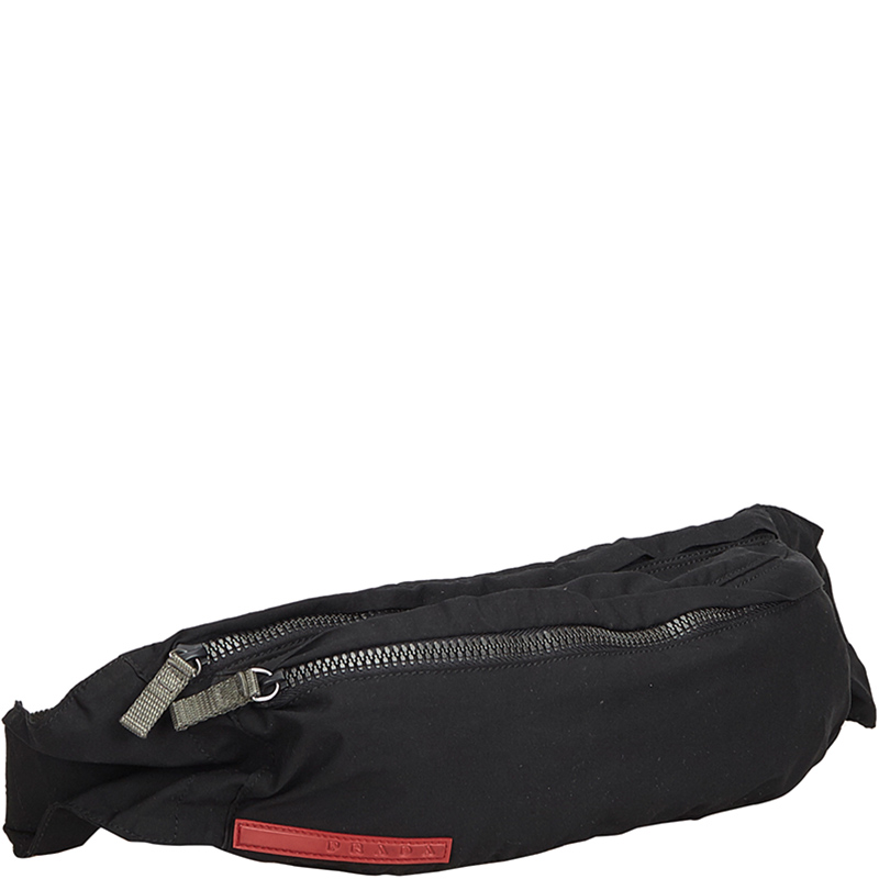 

Prada Black Polyester Sports Belt Bag