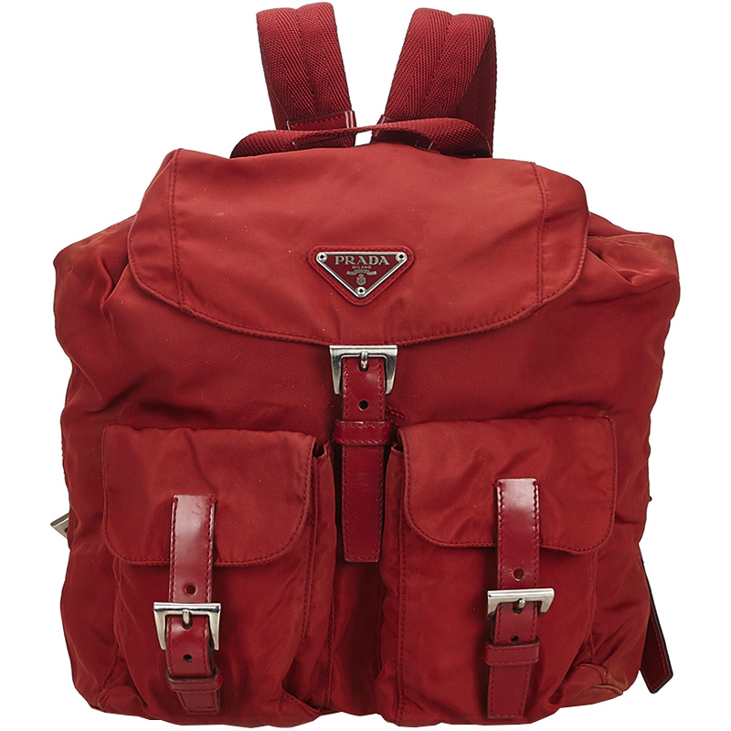 red prada backpack