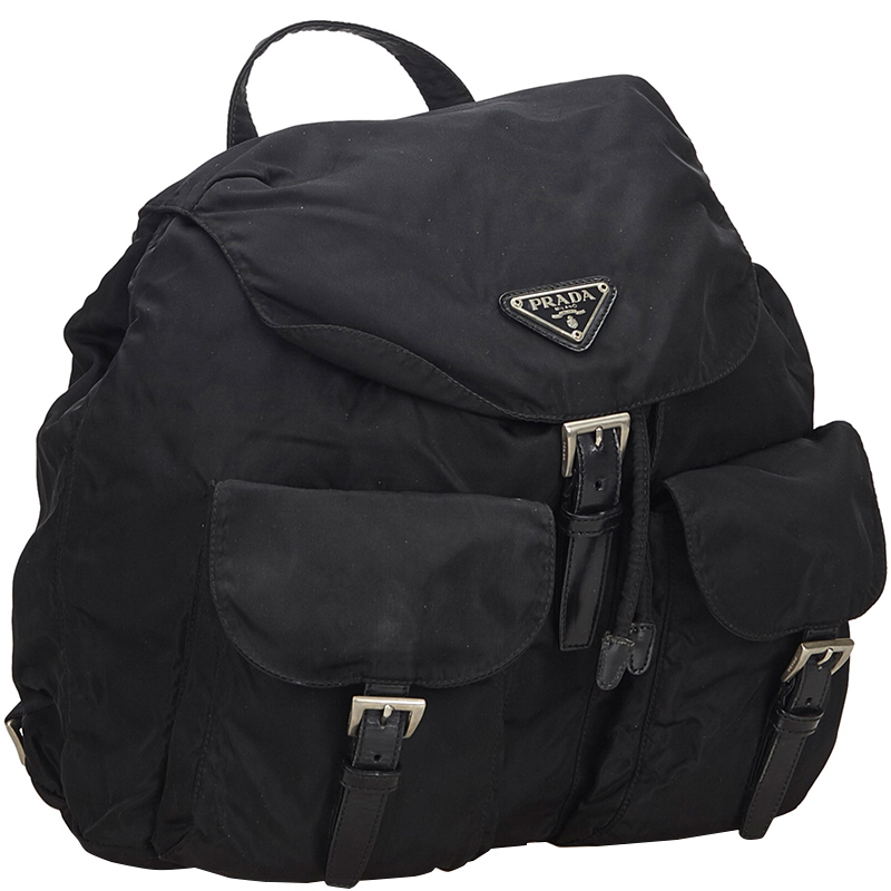 

Prada Black Nylon Drawstring Backpack