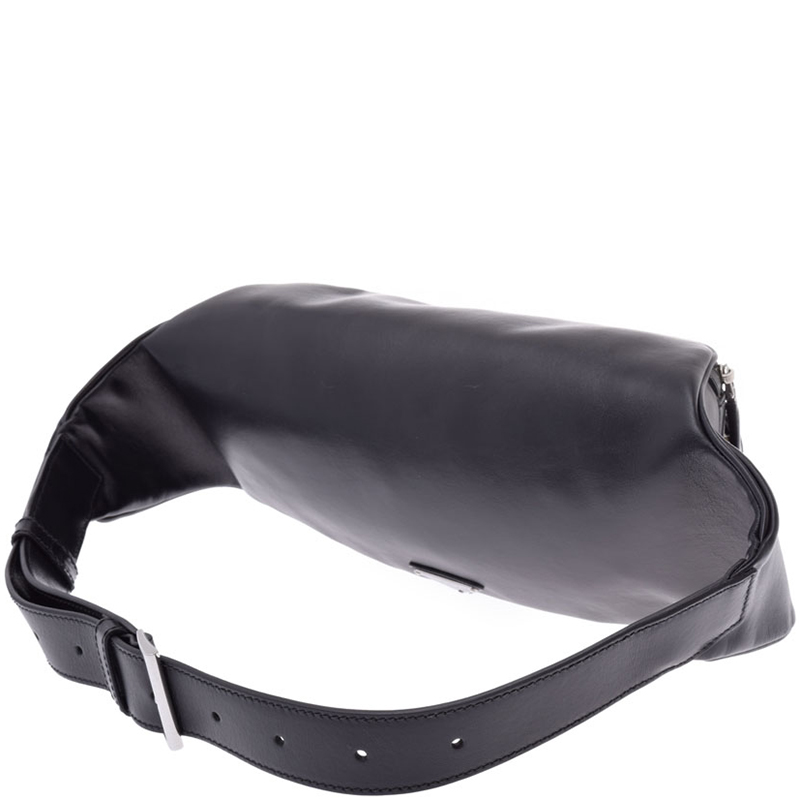 

Prada Black Calfskin Leather Waist Pouch