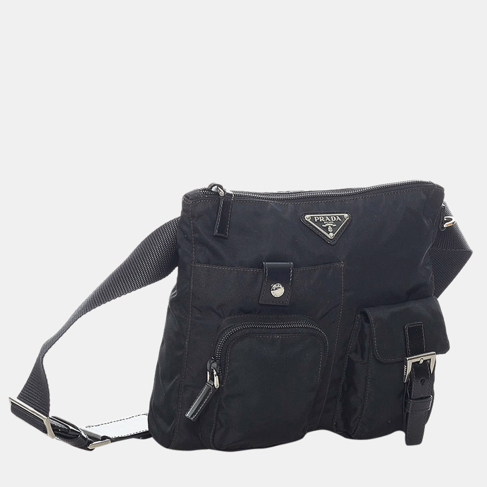 

Prada Black Tessuto Belt Bag