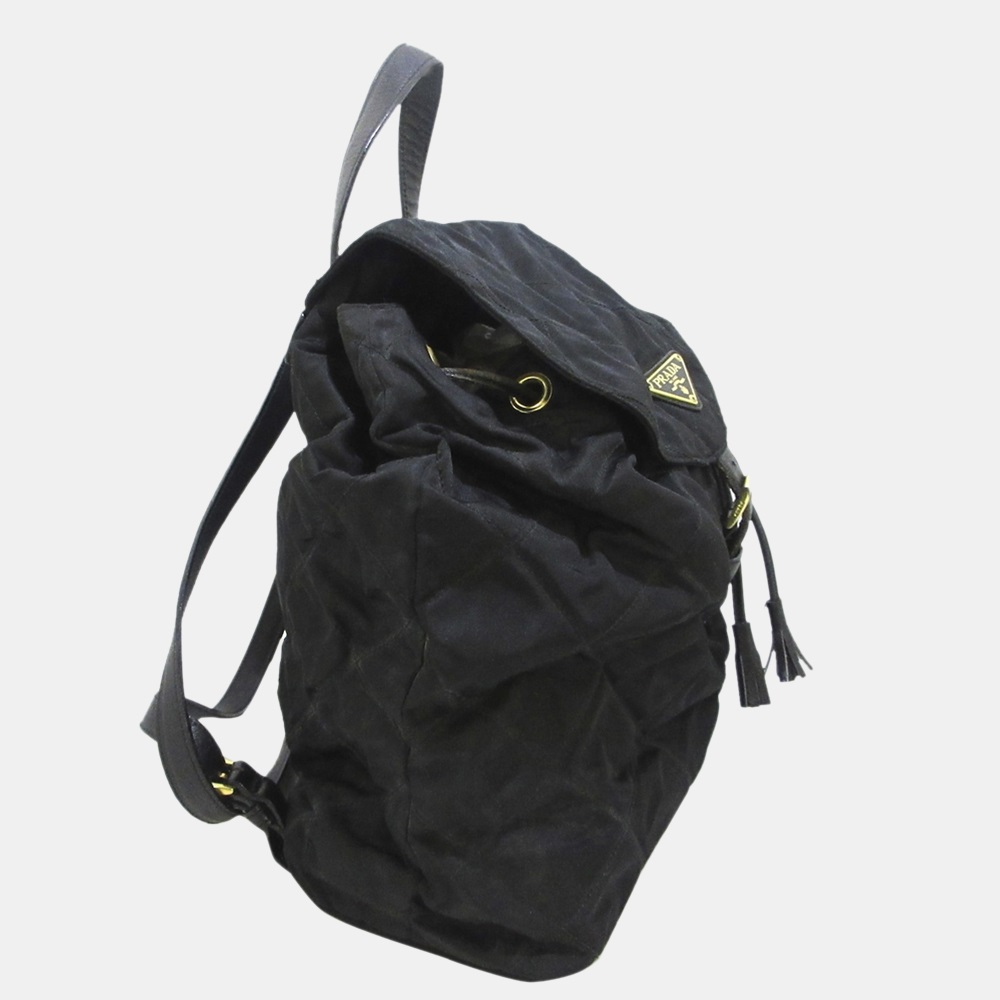 

Prada Black Tessuto Impuntu Backpack