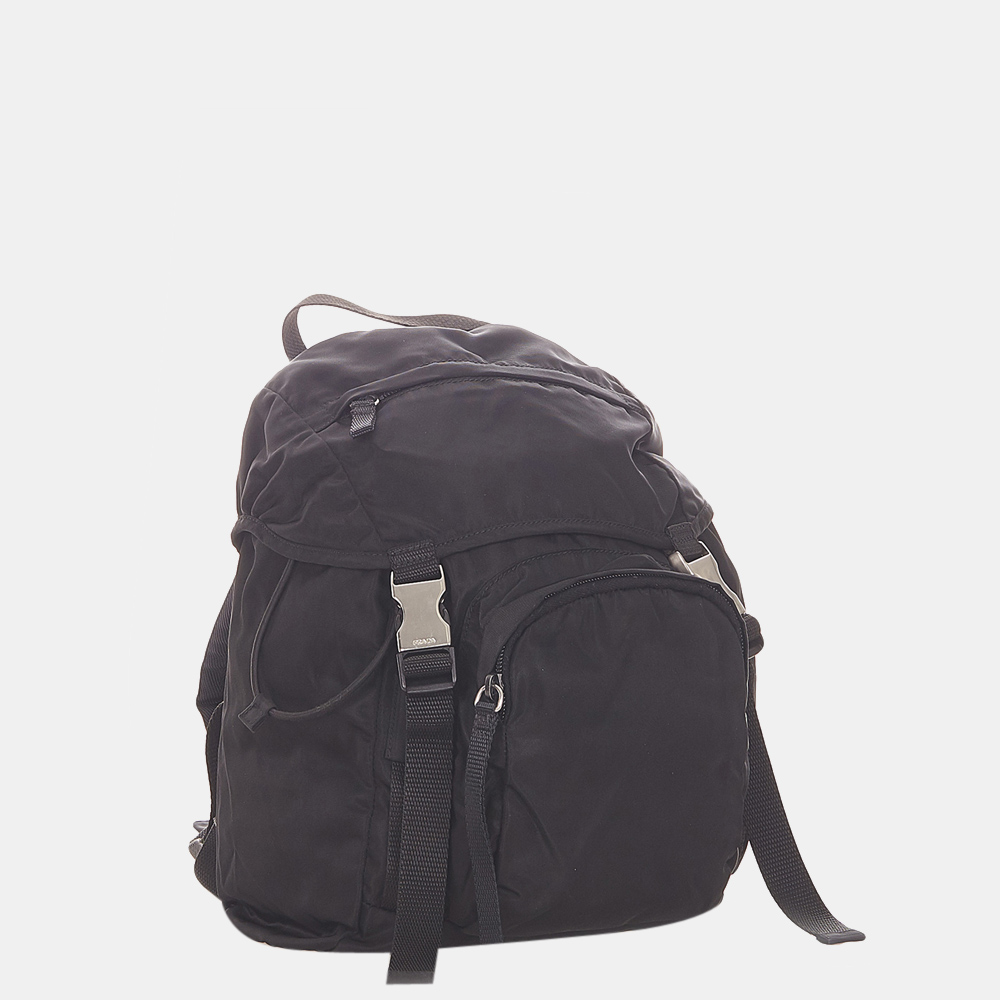 

Prada Black Tessuto Drawstring Backpack