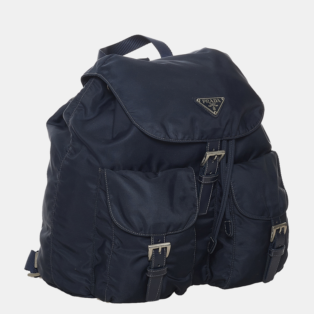 

Prada Blue/Navy Blue Tessuto Backpack
