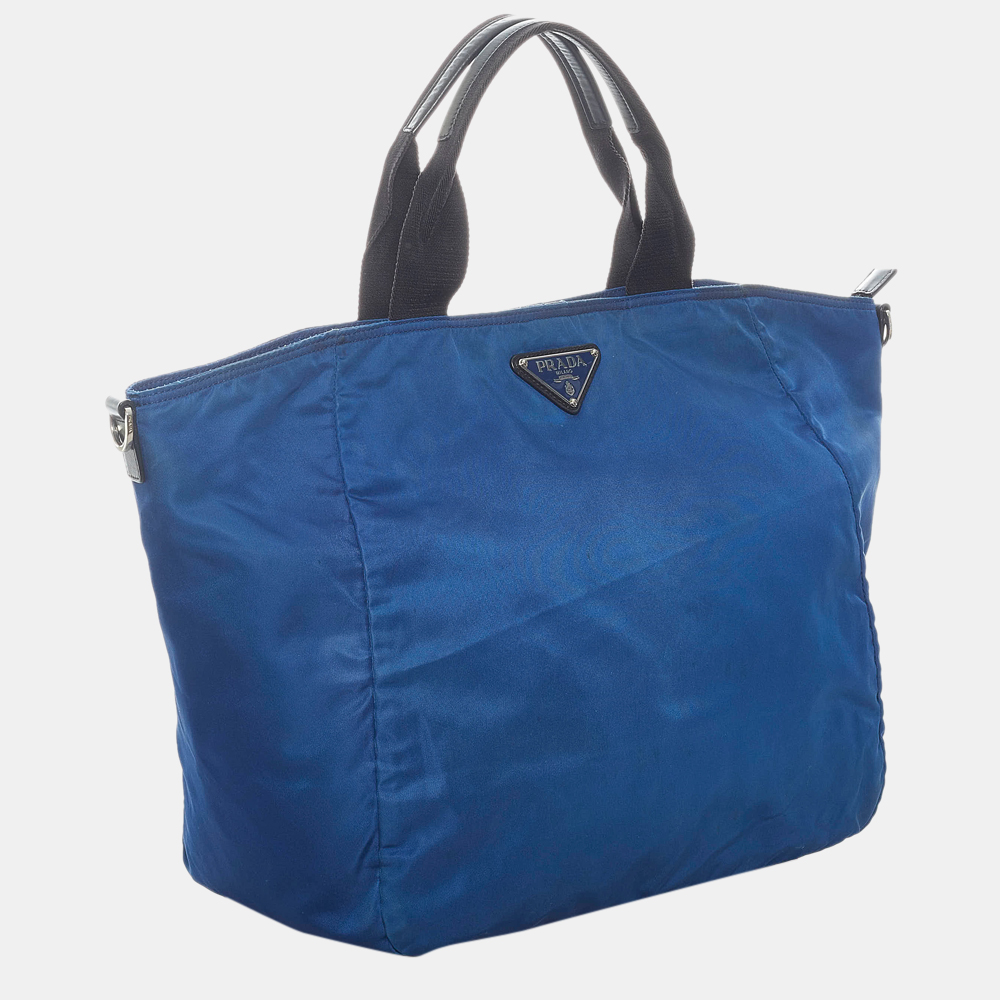 

Prada Blue Tessuto Travel Bag