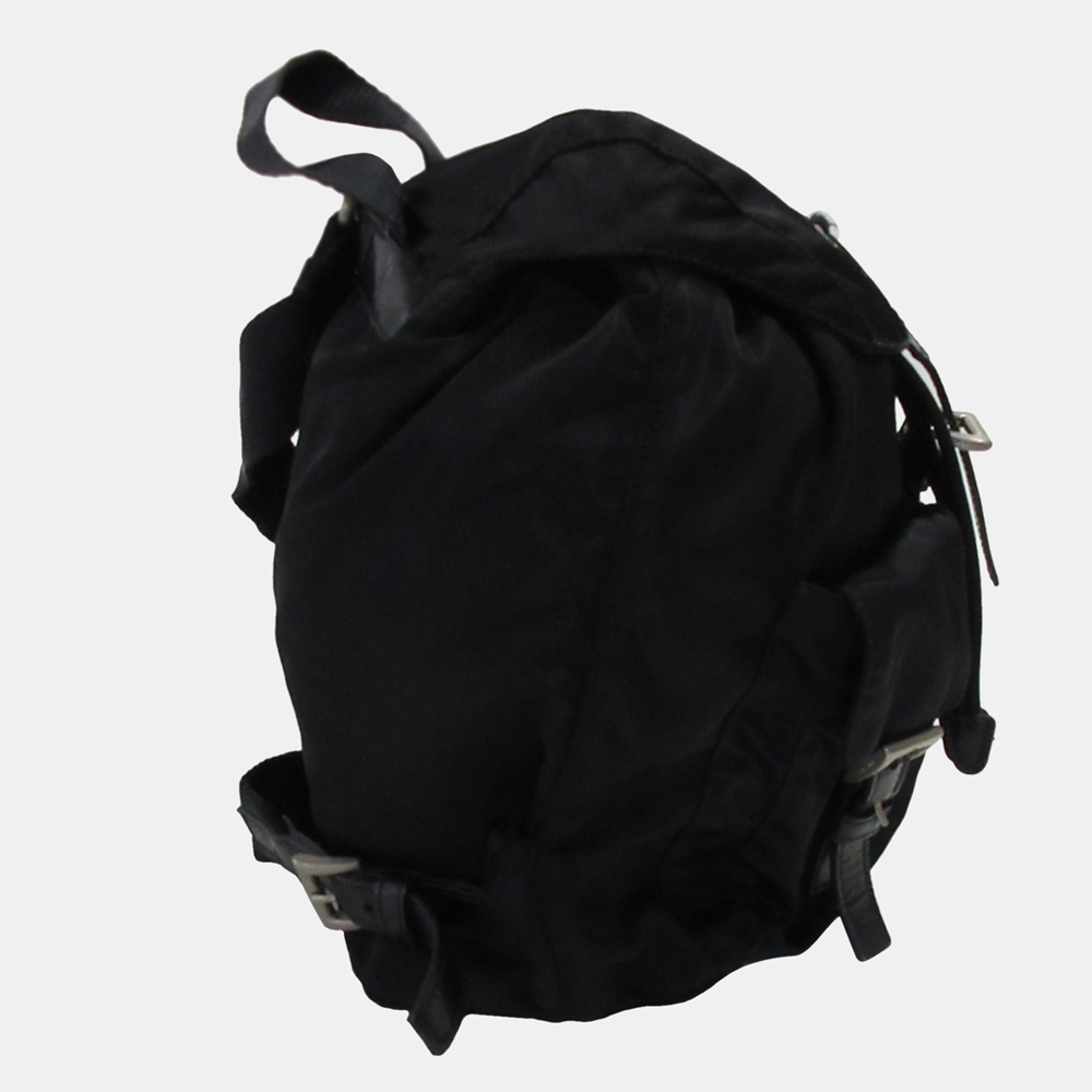 

Prada Black Tessuto Drawstring Backpack