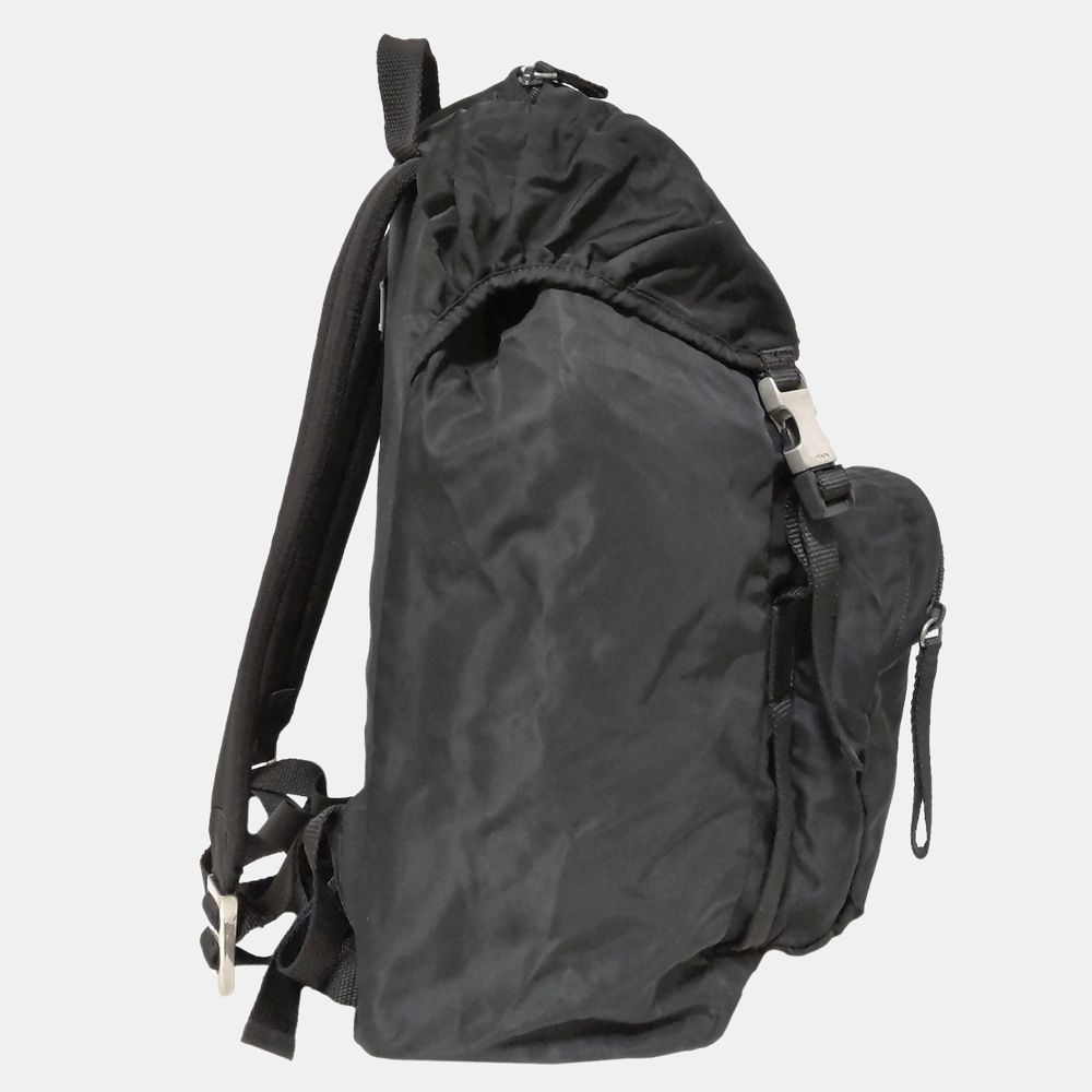 

Prada Tessuto Drawstring Backpack, Black