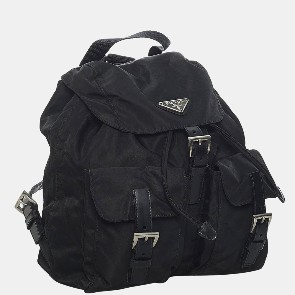 

Prada Black Tessuto Backpack